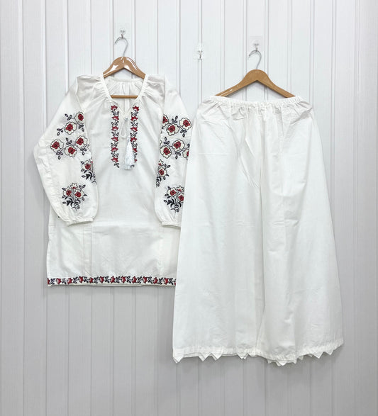 White Pop-Up | Co-ord Set D-797