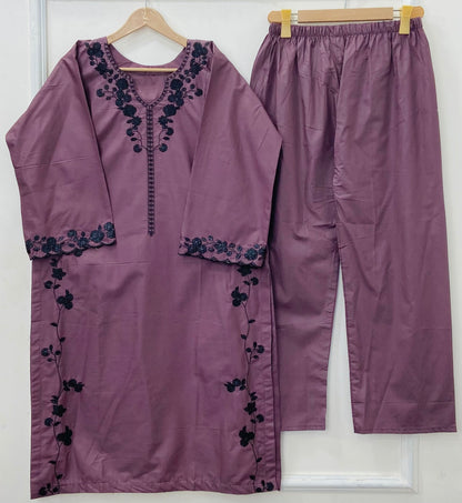 Floral Bail Embroidered 2PC (Premium Cotton) D-459