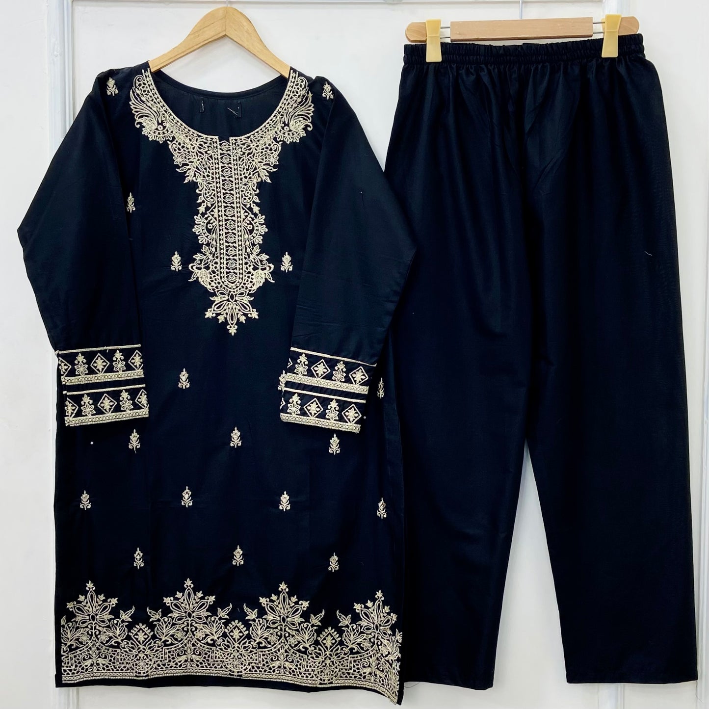 Fairy Embroidered 2PC (Premium Cotton) D-412