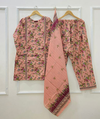Binsaeed Farshi Shalwar | 3PC Lawn