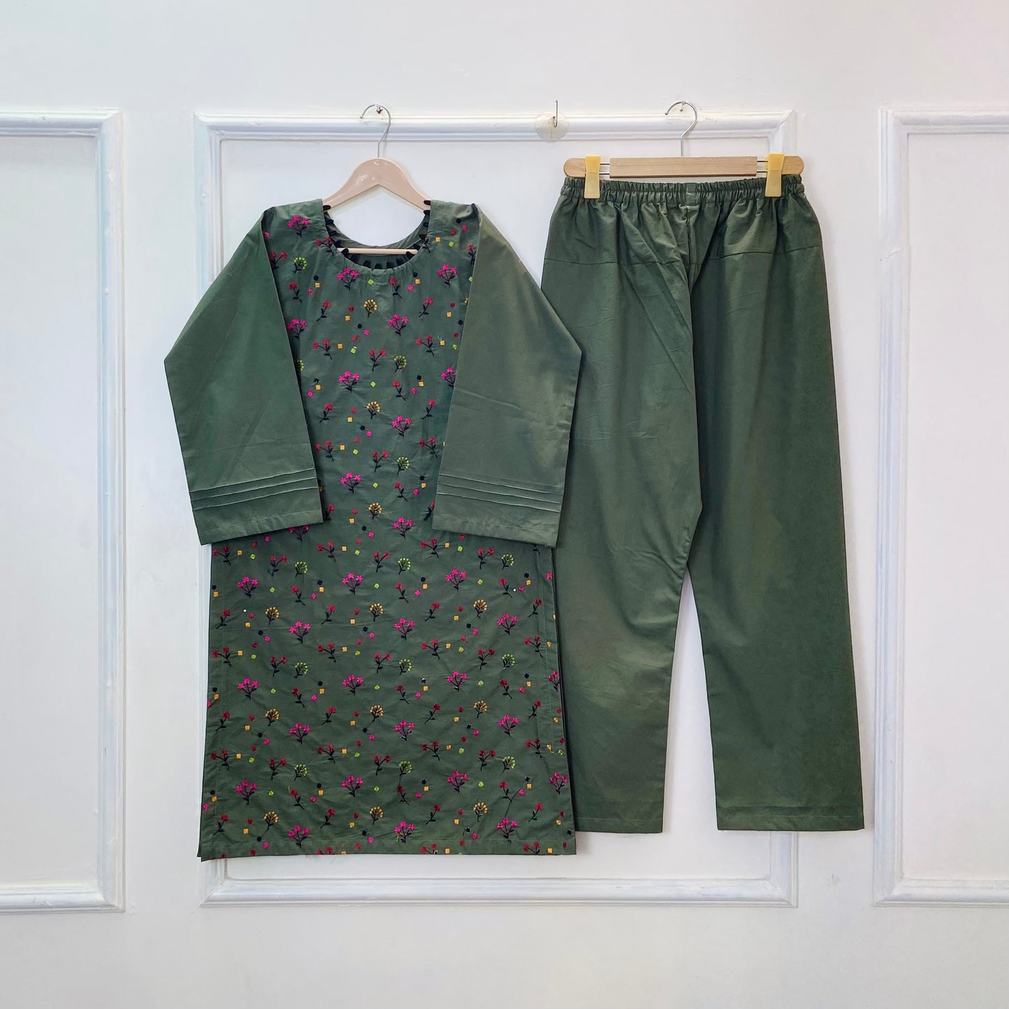 Floral Frenzy Embroidered 2PC (Premium Cotton) D-360