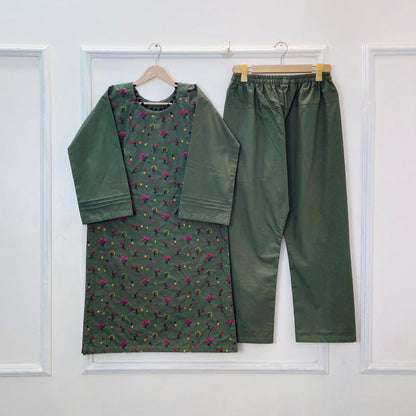 Floral Frenzy Embroidered 2PC (Premium Cotton) D-360