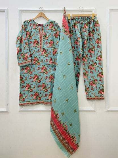 Binsaeed Lawn | 3PC