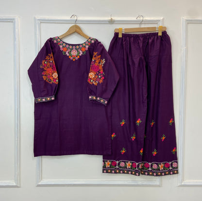 Embroidered Farshi Beauty 2PC (Khaddar) D-176