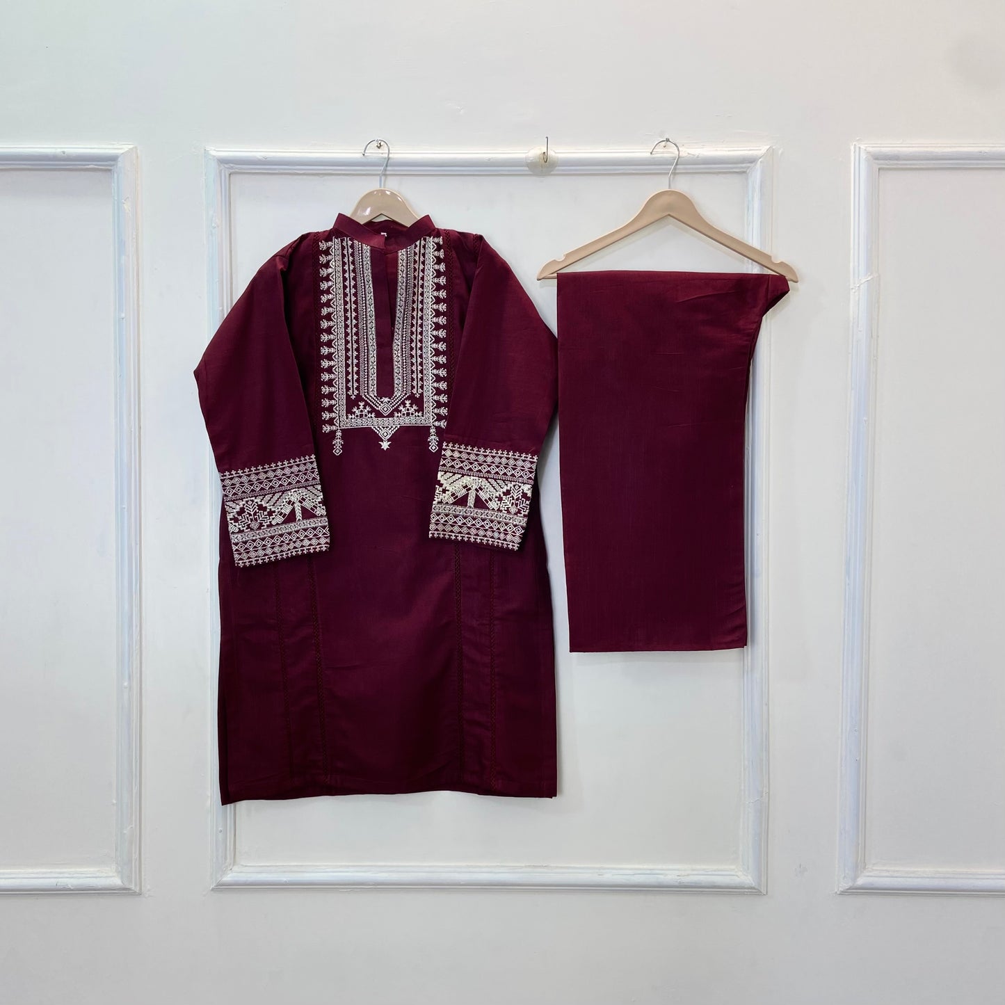 Cross-Stitch Embroidered 2PC (Khaddar) D-254