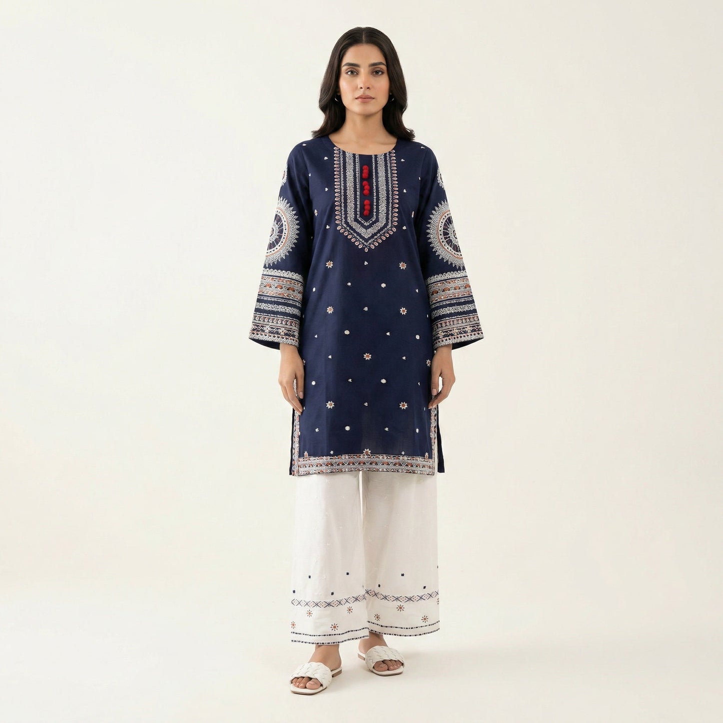 Blue Berry | Farshi 2PC Lawn D-593