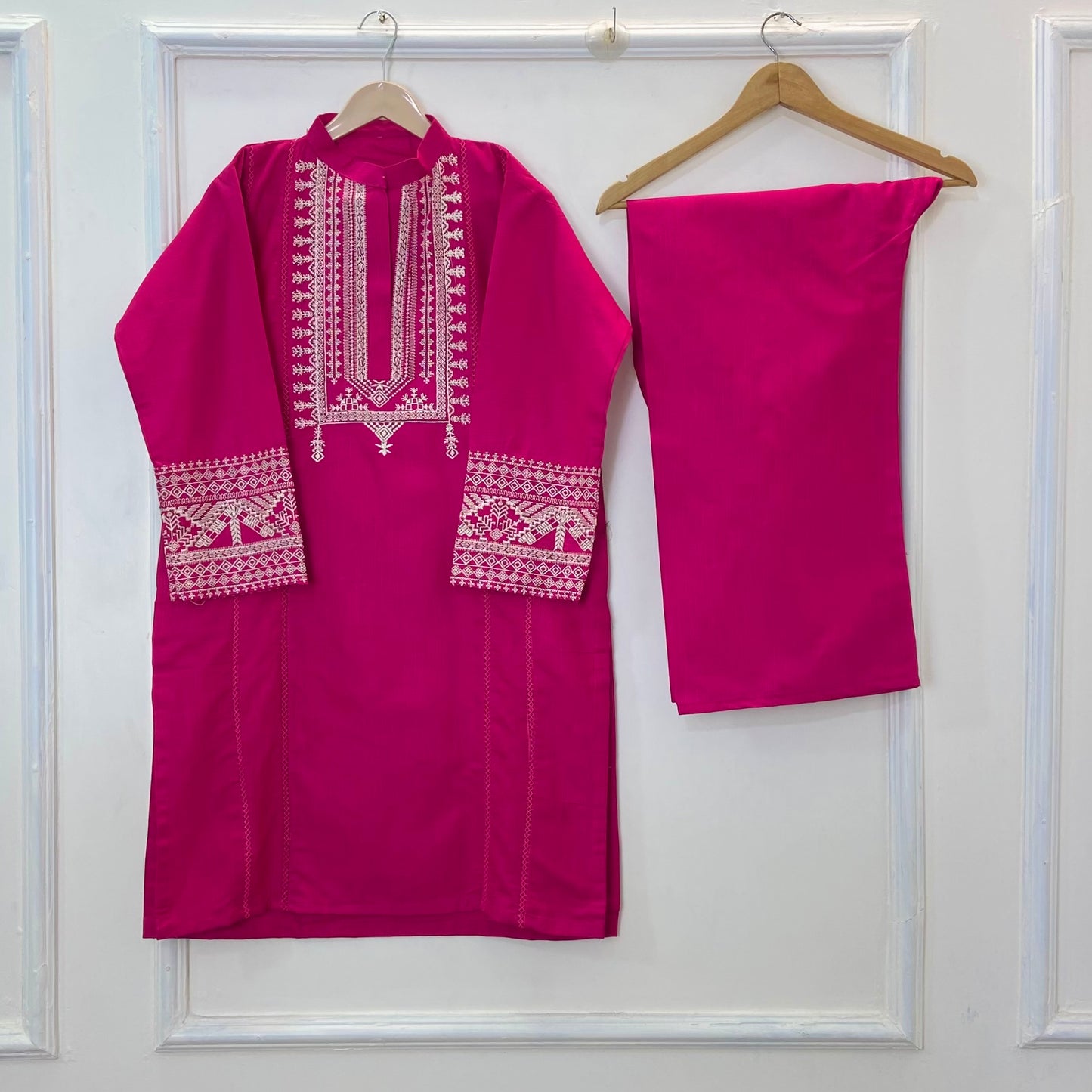 Cross-Stitch Embroidered 2PC (Khaddar) D-254