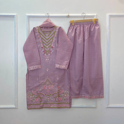 Embroidered Galaxy 3PC (Cotton) D-319