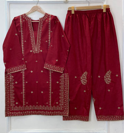 Embroidered Eid Edit: 2PC D-347
