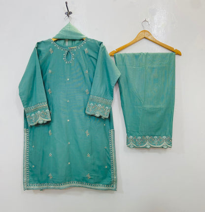 Embellished Beauty 3PC (Khaddar) D-127