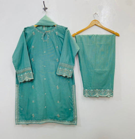 Embellished Beauty 3PC (Khaddar) D-127
