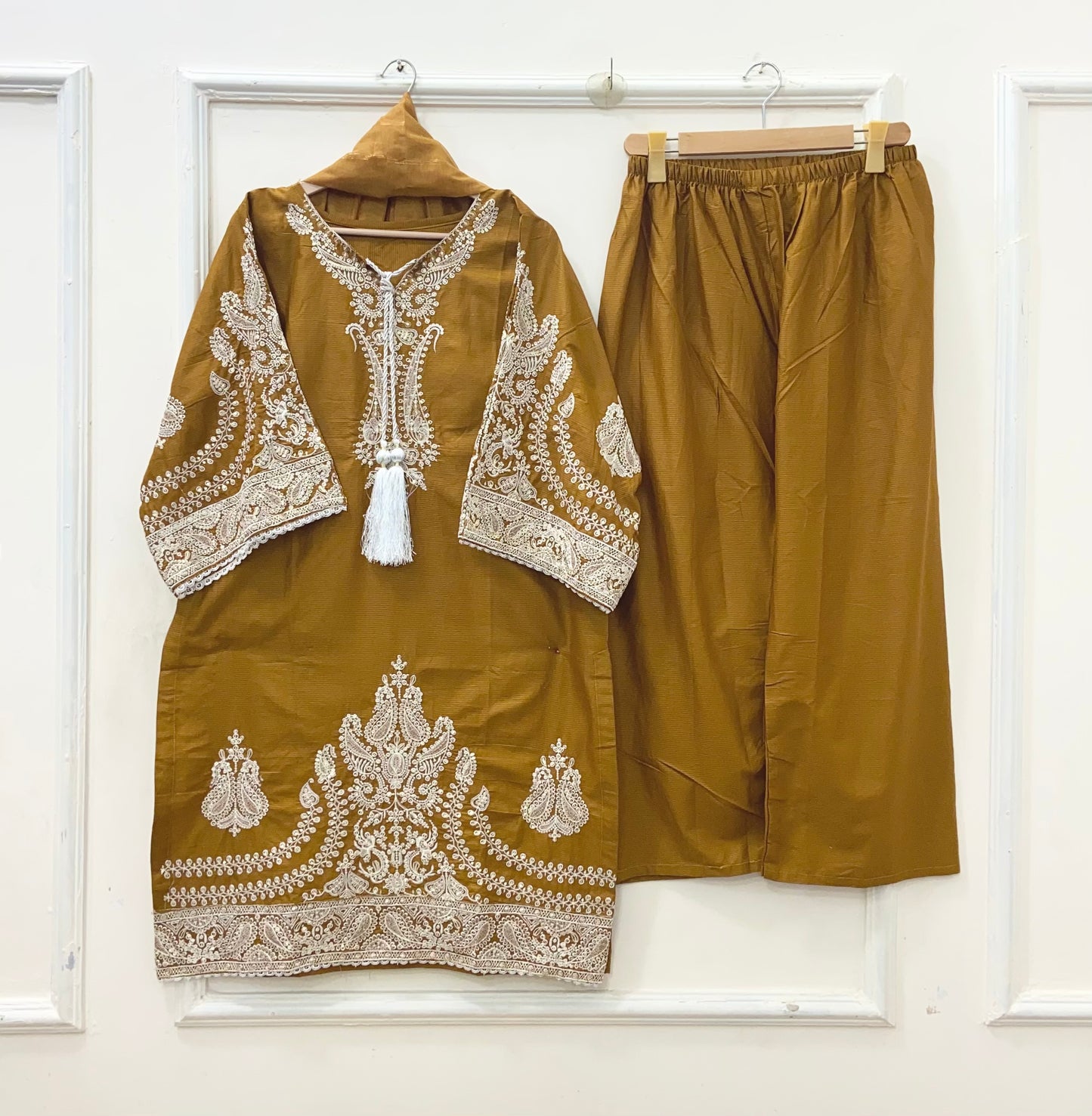 Embroidered 3PC | Cotton D-625