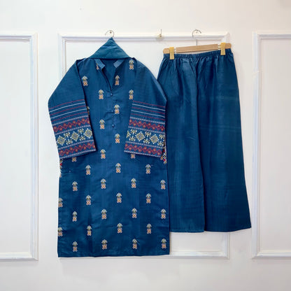 Perfect Pocket Embroidered 3PC (Premium Cotton) (Hot Seller) D-376