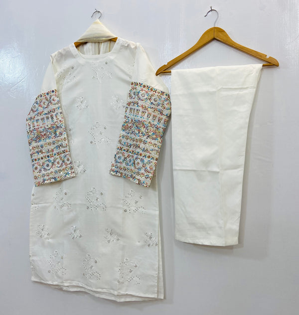 Sequins Embroidered Chic (Khaadi Cotton) D-93