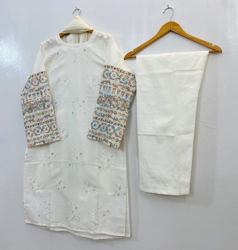 Sequins Embroidered Chic (Khaadi Cotton) D-93