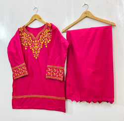 Pretty Embroidered Co-Ord Set (Cotton) D-97