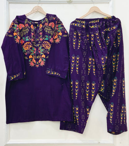 Block Printed Farshi | 2PC Lawn D-634