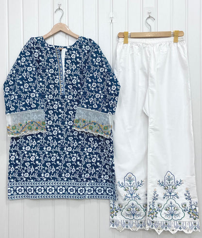 Article no: D-721 Cotton Lawn 2Piece