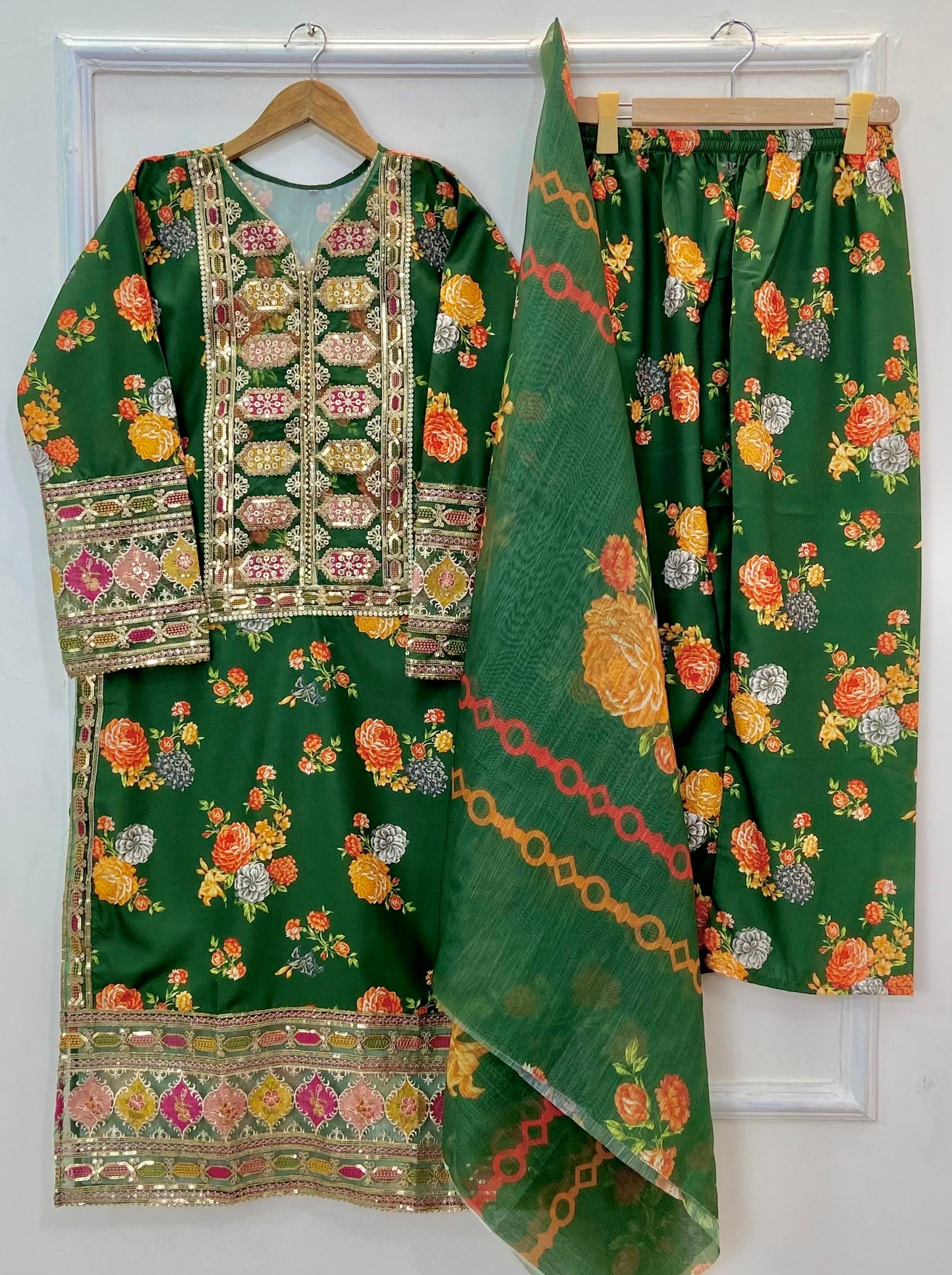 Chandni 3PC (Silk) D-242