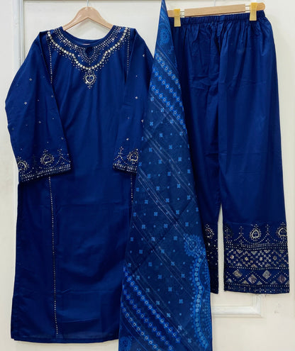 Guluna Formals | 3PC Lawn Cotton D-572