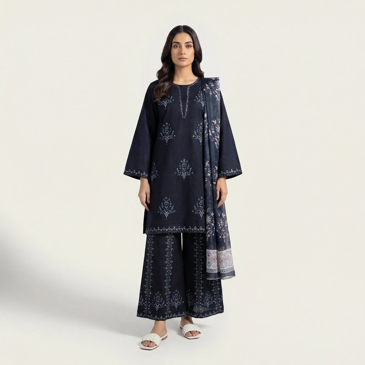 Festive Wear | 3PC Cotton D-586