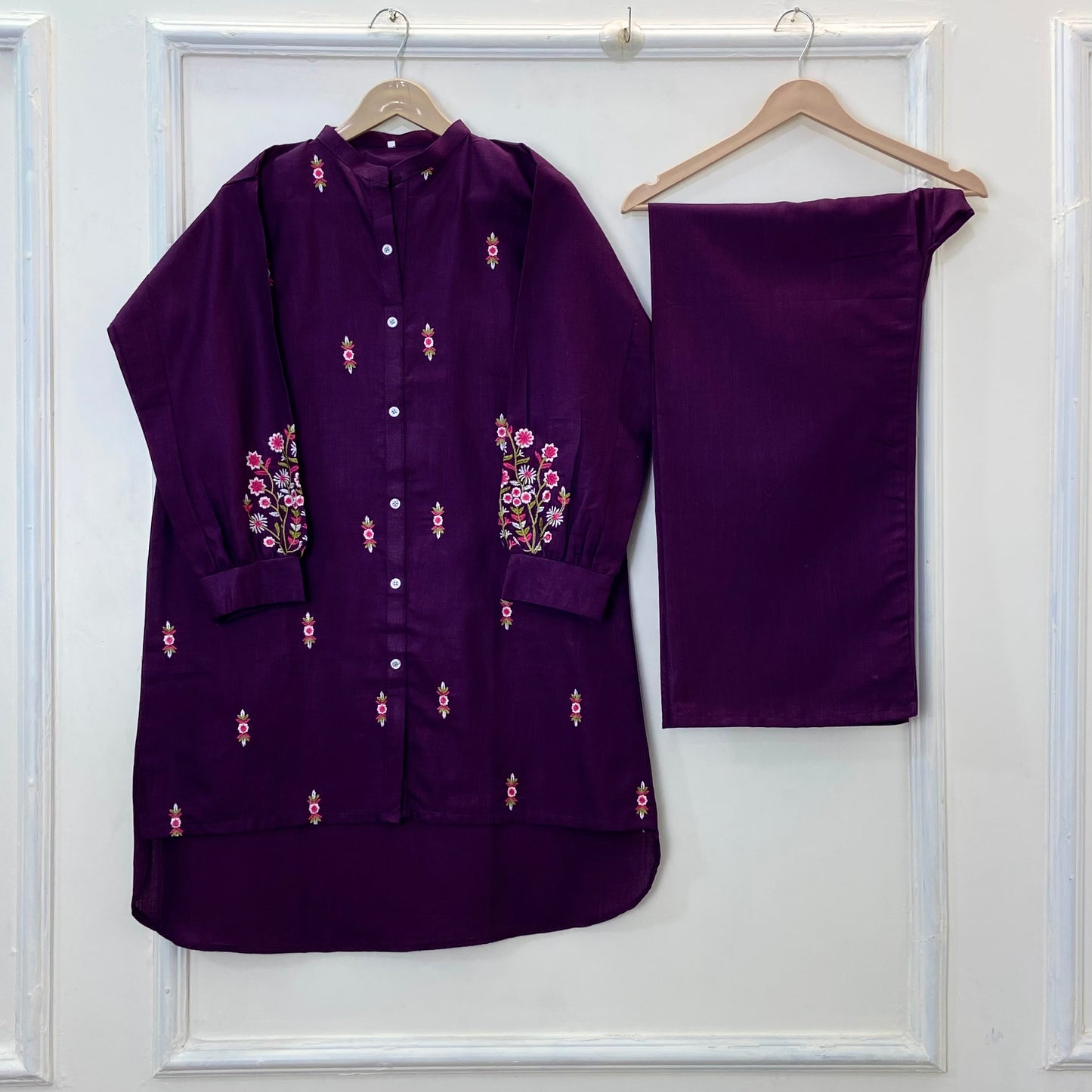 Cozy Embroidered Co-Ord Set (Khaddar) D-261