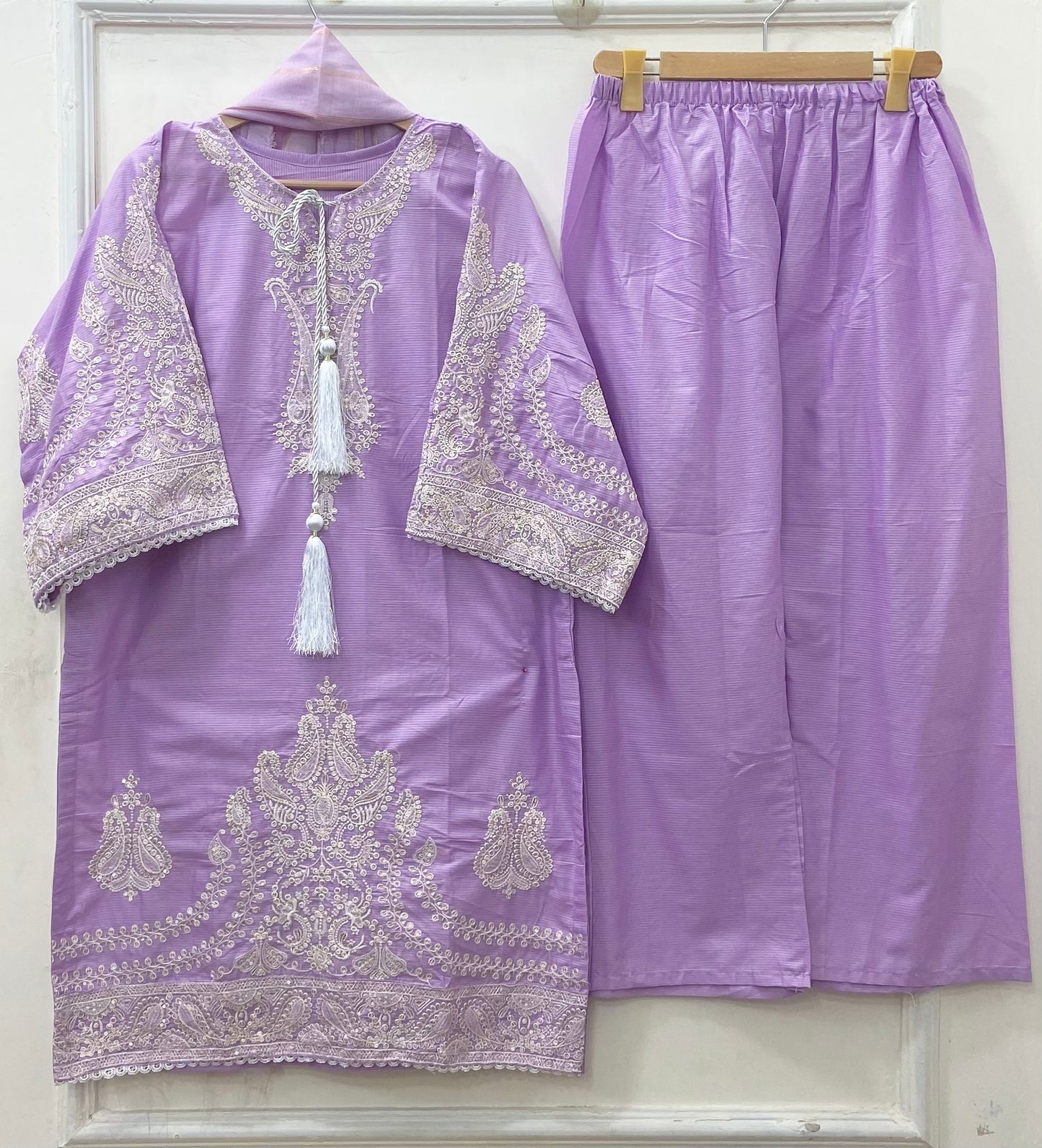Embroidered 3PC | Cotton D-625