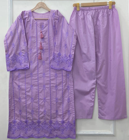 Embroidered Beauty 2PC (Premium Cotton) D-411