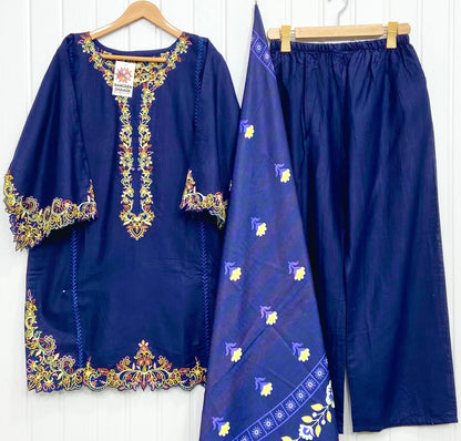 Article: D-1182 Khaddar 3piece