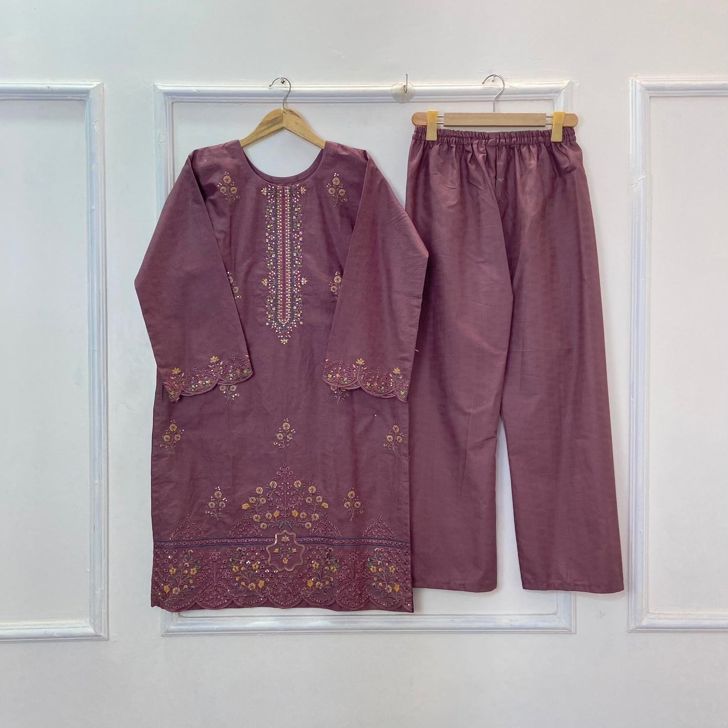 Sparkle Embroidered 2PC (Premium Cotton) D-362