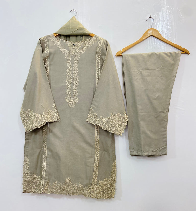 Front Back Cutwork Beauty 3PC (Cotton) D-86