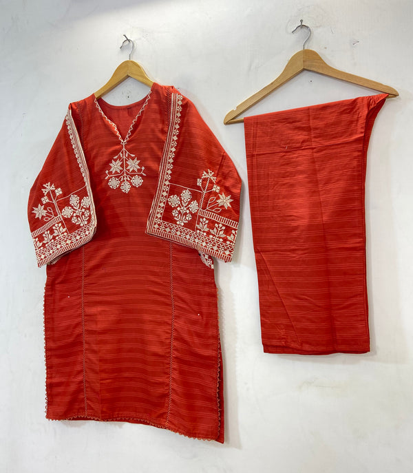 Embroidered 2PC (Cotton Lawn) D-66