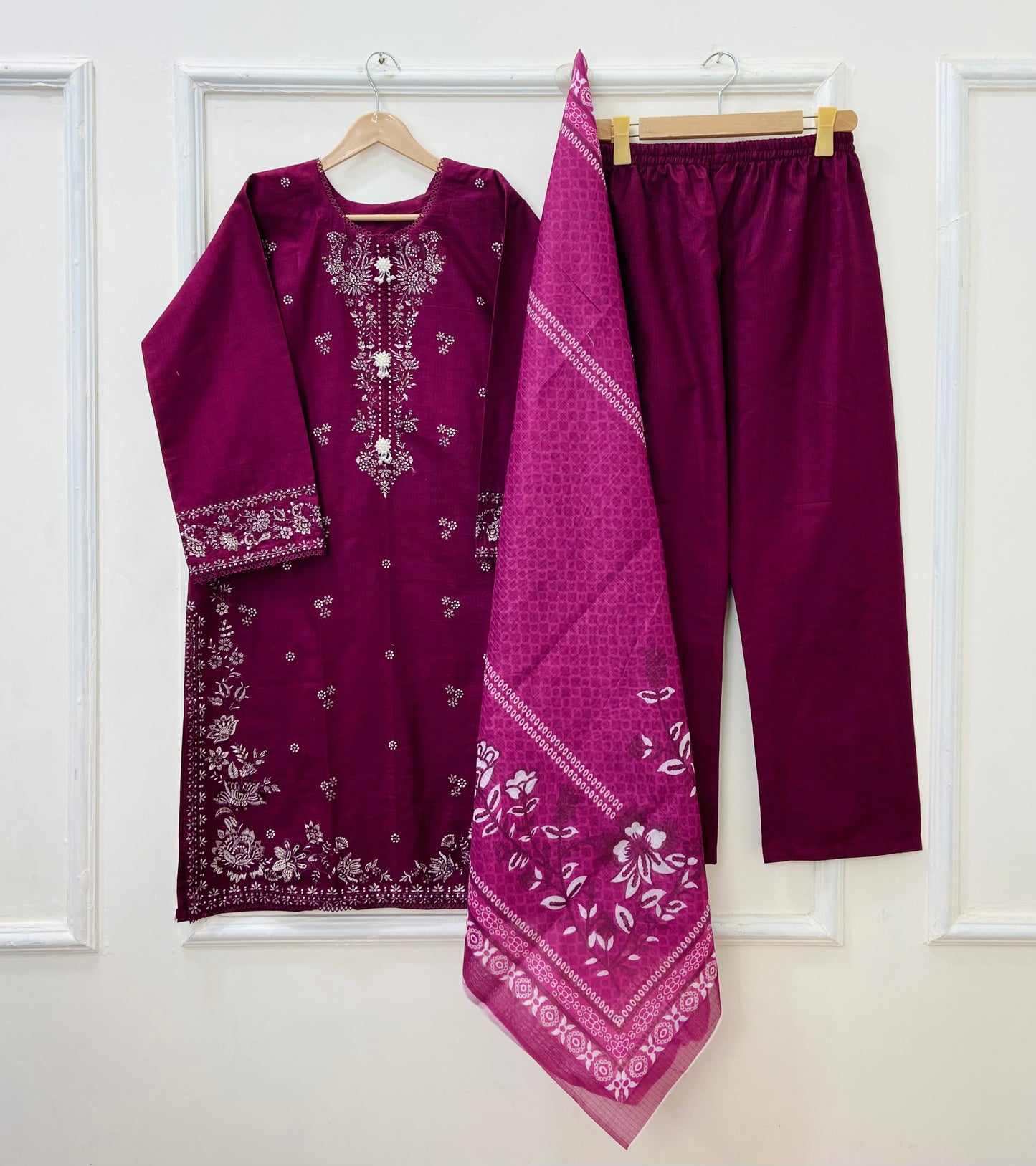 Eid Edit: 3PC (Premium Cotton) D-427
