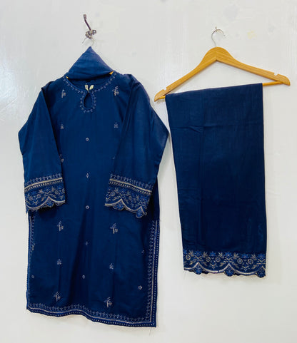 Embellished Beauty 3PC (Khaddar) D-127