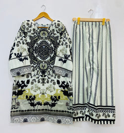 Mirror Work Majesty Co-Ord Set (Swiss Silk) D-91