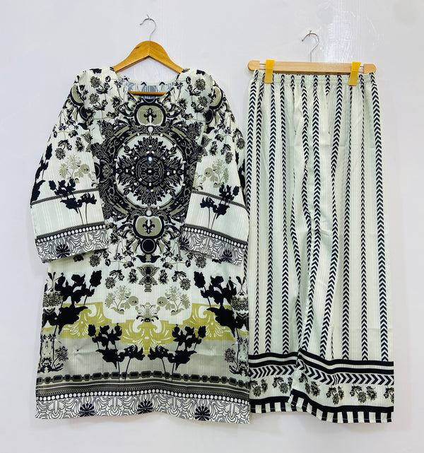 Mirror Work Majesty Co-Ord Set (Swiss Silk) D-91