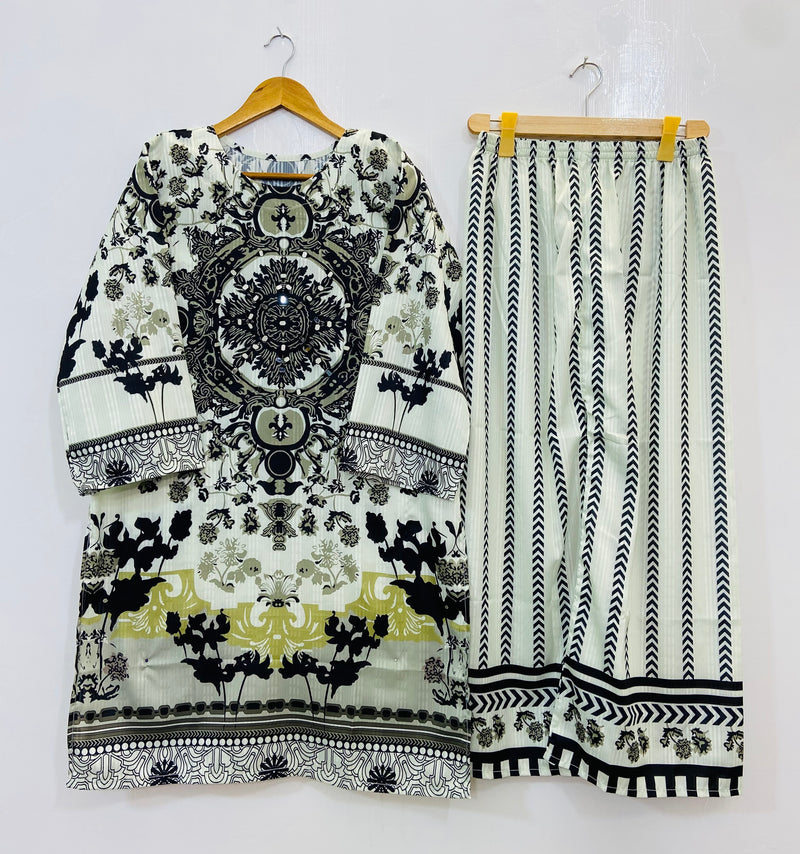 Mirror Work Majesty Co-Ord Set (Swiss Silk) D-91