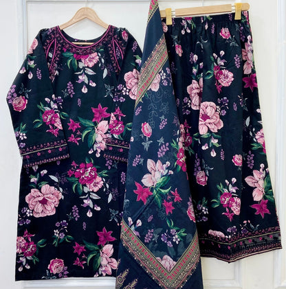 Black Cat 3PC (Lawn) D-514