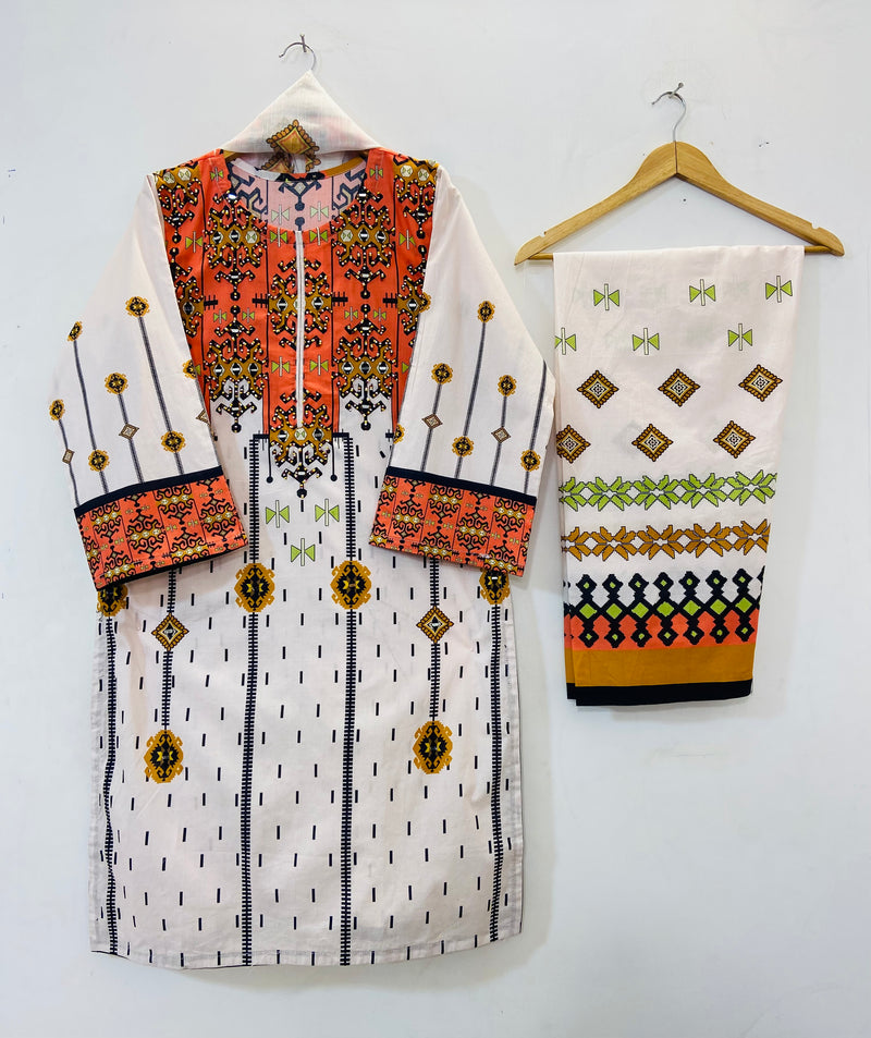 Mirror Work Beauty 3PC (Premium Lawn) D-48
