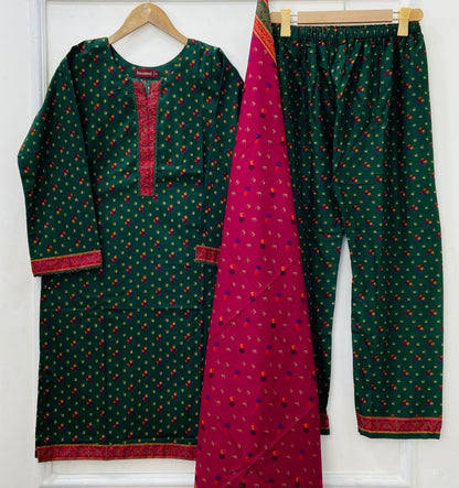 Binsaeed Edit: 3PC (Lawn) D-404