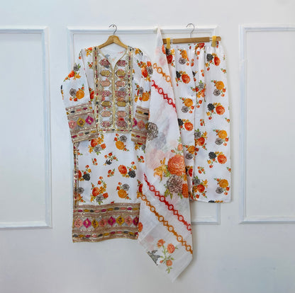 Chandni 3PC (Silk) D-242