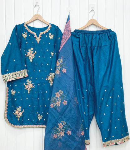 Article no: D-736 Farshi Shalwar 3|Piece