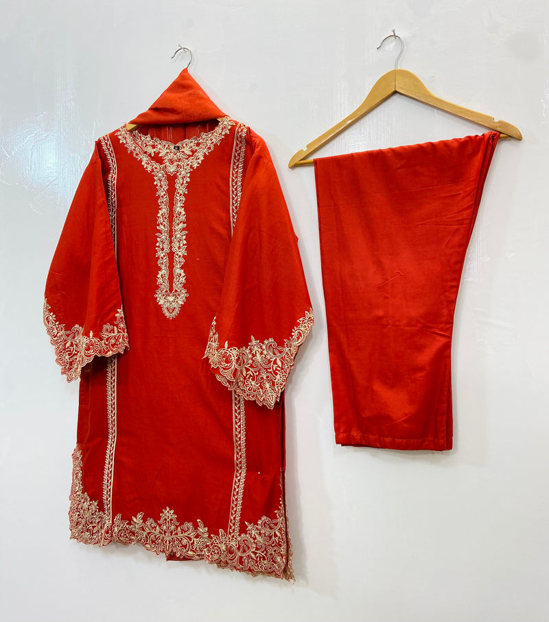 Front Back Cutwork Beauty 3PC (Cotton) D-86