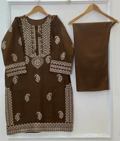 Winter Embroidered 2PC (Khaddar) D-244