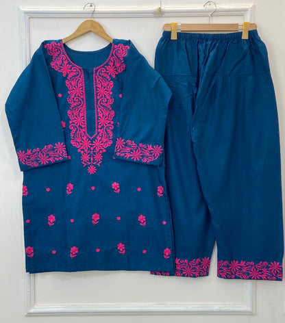 Embroidered Farshi Style 2PC 
(Khaddar) D-285
