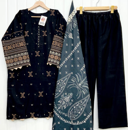 Article: D-1197 Khaddar 3piece