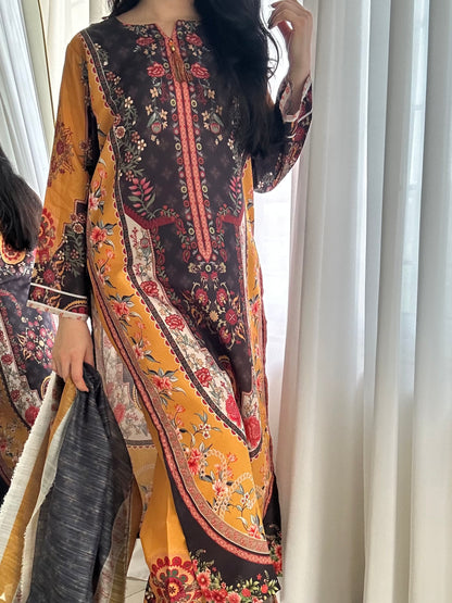 Mustard Fusion | Long Co-ord Set D-789