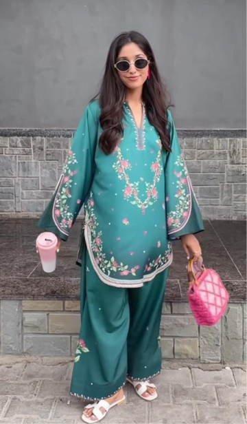 Mermaid’s Tail Co-Ord Set (Swiss Silk) D-120