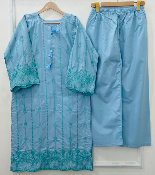 Embroidered Beauty 2PC (Premium Cotton) D-411