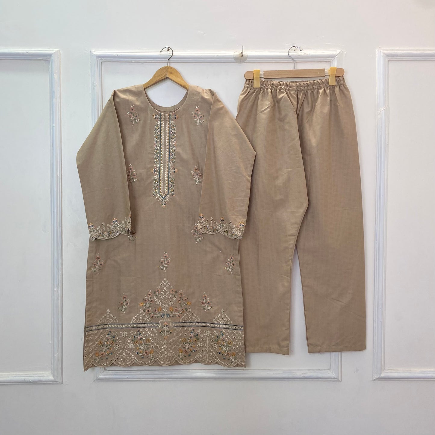 Sparkle Embroidered 2PC (Premium Cotton) D-362